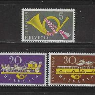 Schweiz 1949, MiNr: 519 - 521 sauber postfrisch (1)