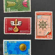Schweiz 1954, MiNr: 593 - 596 sauber postfrisch (1)