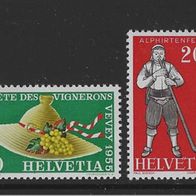 Schweiz 1955, MiNr: 607 - 610 sauber postfrisch (1)
