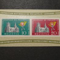 Schweiz 1955, MiNr: 611 - 612 Block 15 sauber postfrisch, 100, M€ (1)