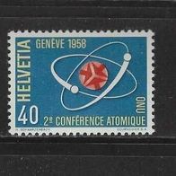 Schweiz 1958, MiNr: 662 sauber postfrisch (1)