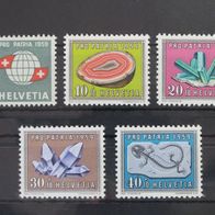Schweiz 1959, MiNr: 674 - 678 sauber postfrisch (1)