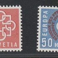 Schweiz 1959, MiNr: 681 - 682 sauber postfrisch (1)