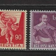 Schweiz 1959, MiNr: 683 - 686 sauber postfrisch und frankiergültig (1)