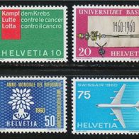 Schweiz 1960, MiNr: 692 - 695 sauber postfrisch (1)