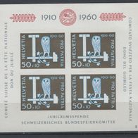 Schweiz 1960, MiNr: 719 Block 17 sauber postfrisch, 40, M€ (1)