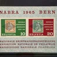 Schweiz 1965, MiNr: 812 - 813 Block 20 sauber postfrisch und frankiergültig (1)