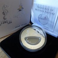 Fiji 1 Dollar 2012 Treasures of Mother Nature Vietnam Pink Pearl .999 Silber- PP