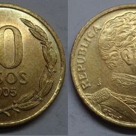 Chile 10 Pesos 2005 ## Li4