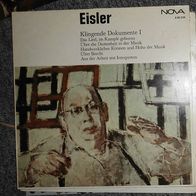 Hanns Eisler Klingende Dokumente 1 LP