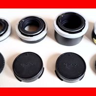 Objektiv Telemore95 und Zwischenstücke 12, 20 und 35mm