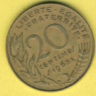 Frankreich 20 Centimes 1965