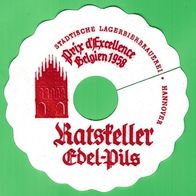 Pilsdeckchen Tropfdeckchen, Ratskeller Hannover Edel-Pils 1958