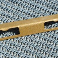 Schließblech hammerschlag lackiert gold/ braun ca. 170x20x20mm