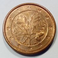 EURO BRD 2018 A 1ct (H46) Präg. A Berlin 0,01€ Ein-Cent zirk. Geldbörsenqualität