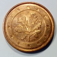 EURO BRD 2018 A 2ct (H50) Präg. A Berlin 0,02€ Zwei-Cent zirk. Geldbörsenqualität