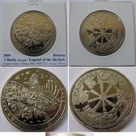 2009, Belarus, 1 Ruble-Legend of the Skylark, proof (mintage:5,000)