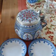 Bayerischer, handbemalter Würsteltopf