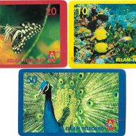 3 verschiedene Prepaid Telefonkarten - EELAM, gebraucht und leer