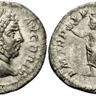 Römische Kaiserzeit Silber Denar "CARACALLA Sarapis Szepter Ägypten" f. vz