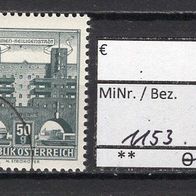 Österreich 1964 Freimarke: Bauwerke MiNr. 1153 a gestempelt -1