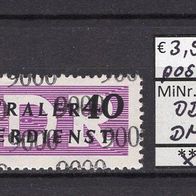 DDR 1957 Dienstmarken für den ZKD (III) MiNr. 12 postfrisch Kontrollzahl 9000