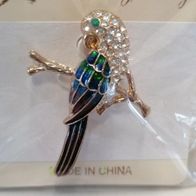 Brosche Papagei von Fashion Jewelry neu *