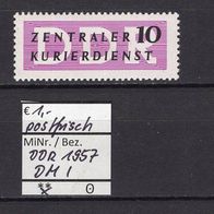 DDR 1957 Dienstmarken für den ZKD MiNr. I postfrisch (nicht ausgegeben)