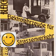 Adolf Bleichert A.G. Leipzig-Elektrofahrzeuge-Prospekt