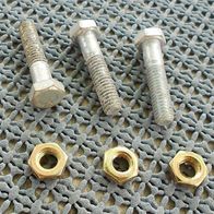 Maschinen-Schrauben 6kant-Gewindeschrauben 8mm 30 Stück + Muttern