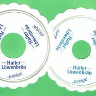 Pilsdeckchen Tropfdeckchen, Haller Löwenbräu & andere 8x