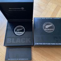 Neuseeland 1 Dollar 2011 All Black Rubgy Union 1 Unze Silber