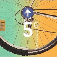 Telefonkarte Niederlande - Fahrrad 5 G , leer