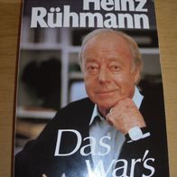 Buch: Das war´s - Erinnerungen, Heinz Rühmann