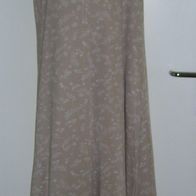 Line Langes Sommer Kleid Trägerkleid Maxikleid Midikleid Beige Florales Muster Gr. M