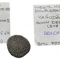 Indien westl. Ksatrapas Silber Drachme "YASODAMAN II." (317-332 AD)