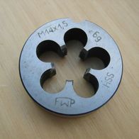 Schneideisen HSS M14 x1,5 Feingewinde Gewindeschneider