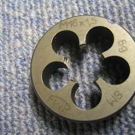 Schneideisen HSS M16 x1,5 Feingewinde Gewindeschneider