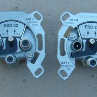 Antennendose Kathrein ESD 32 Einzelanschlussdose 3fach DC-Durchlass über 2 x SAT