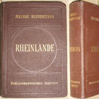 Rheinlande 1910 Meyers Reisebücher Reiseführer - no Baedeker Rhein Rheinland