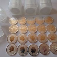 20x Cook Islands Bounty 2021, je 1/10 oz 999 Silber, 10 Cents, in Originaltube
