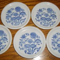 CM GKC Bavaria19, Beistellteller 5Stk Ø8,5 Zwiebelmuster Garies Kuhnl&Co Alt Vintage