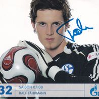 FC Schalke 04 - Ralf Fährmann - Autogrammkarte 2007