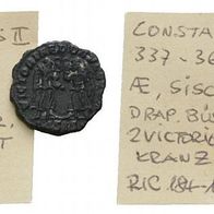 Röm. Kaiserreich AE Siscia "CONSTANTIN II. 337-361 n Chr.