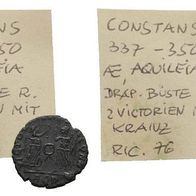 Röm. Kaiserreich AE Aquileia "CONSTANS. 337-350 n Chr.