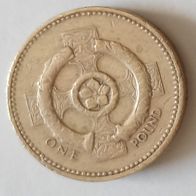 UK, jahr 2001, gebraucht; 1 Pfund (aber schon nicht mehr aktuell)
