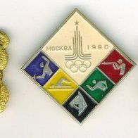 Drei Olympiade Moskau Maskottchen Anstecknadel Nadeln :