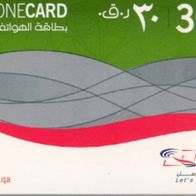 Telefonkarte aus Katar , leer