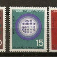 Bund Mi. 440 - 442 * * Satz Technik Wissenschaft 1964 postfrisch