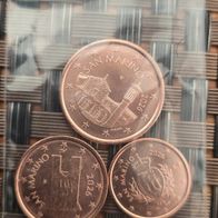 San Marino 1 - 5 Cent 2026 aus KMS -Unzirkuliert und sehr selten
